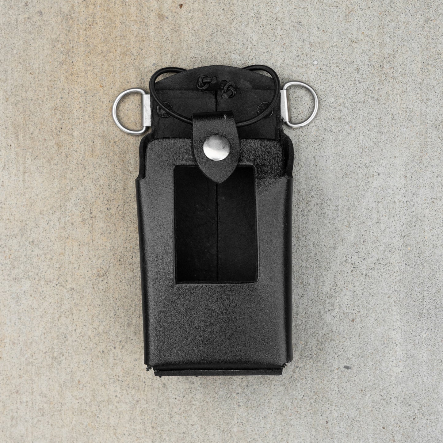 Leather Radio Carrier (w Window for Screen)
