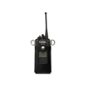 Leather Radio Carrier (w Window for Screen)