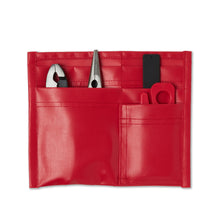 Load image into Gallery viewer, Firefighter 5 Pocket Tool Pouch with Gift Pack inc. Shove Knife &amp; Seatbelt Cutter, Standard Tool Pouch (Red)