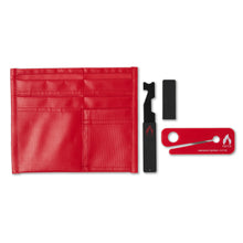 Load image into Gallery viewer, Firefighter 5 Pocket Tool Pouch with Gift Pack inc. Shove Knife &amp; Seatbelt Cutter, Standard Tool Pouch (Red)